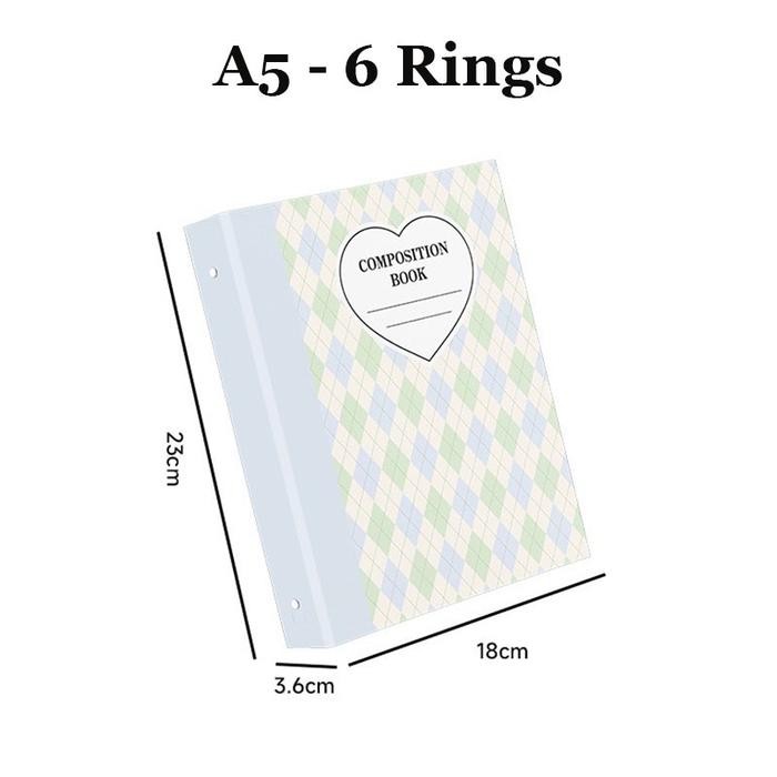 

Shinsday Cover Binder A5 6 Rings Collect Book Composition Book Hard Cover Kode 664