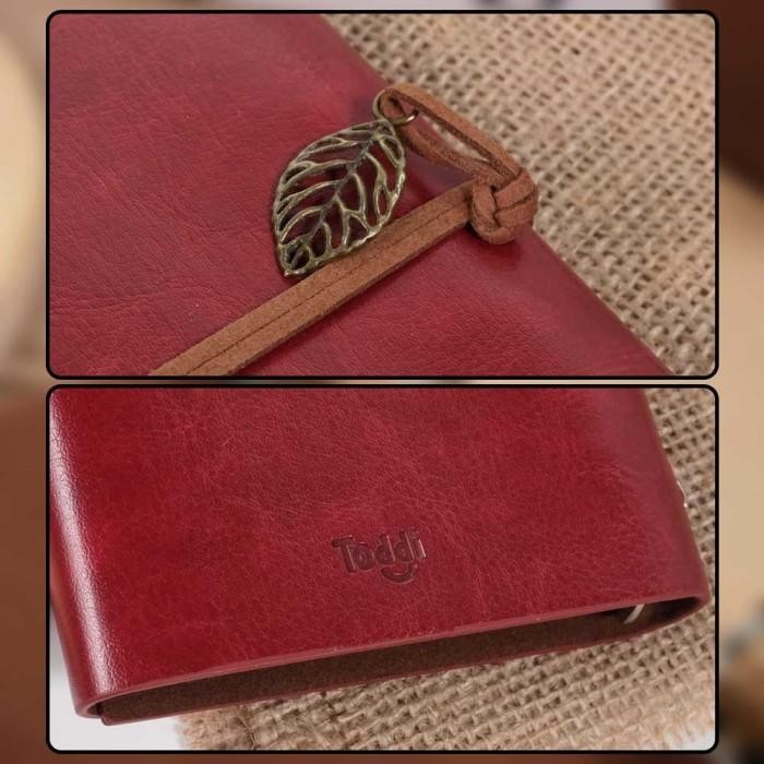 

Buku Catatan Binder Kulit Retro Leaf Kertas A6 Buku Tulis - Coklat Kode 1472