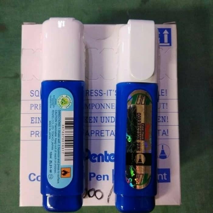 

tip-ex cair pentel zl31-w / correction pen pentel / penghapus bolpen kode 1413