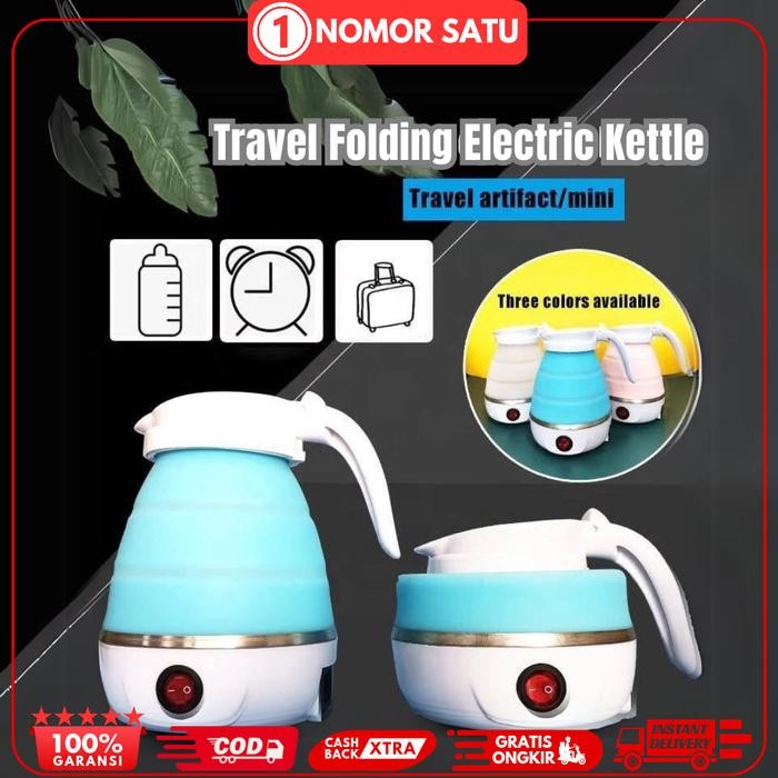 Teko Listrik Lipat Travel Kettle Portable / Teko Lipat Pemanas Air