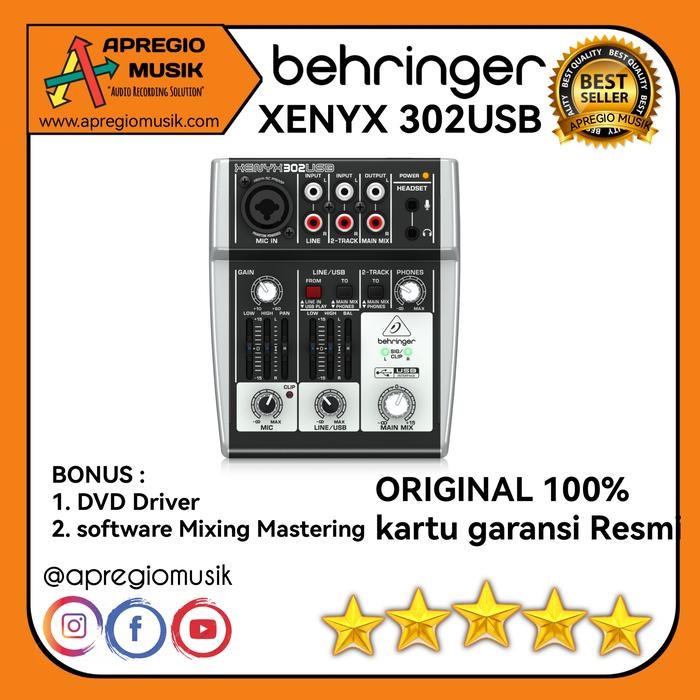 soundcard behringer xenyx 302 usb