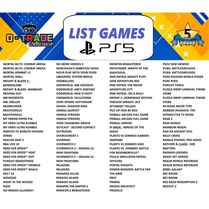 Playstation 5 Ps5 Disc / Digital Version Reg Usa / Jp / Indo Full Game