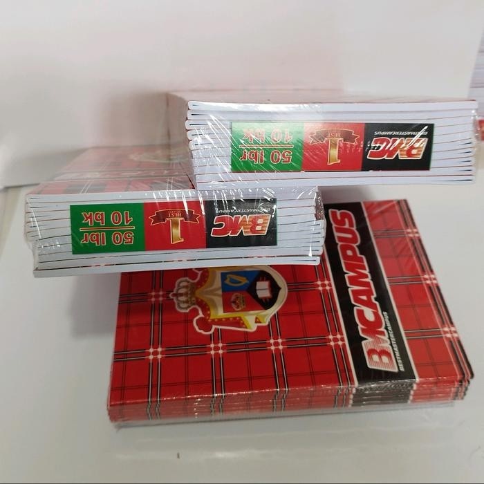 

Buku Tulis Bmc 50 Lembar 10 Buku Paper Putih Stationery