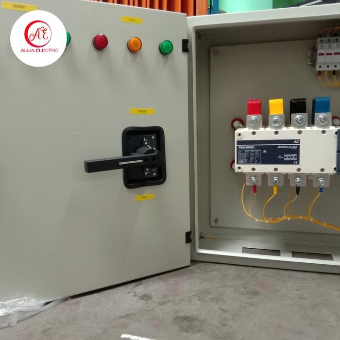 Box Panel +Cos Socomec 400A 4P. Cos Socomec. Buat Pemindahan Pln Genset. Manual