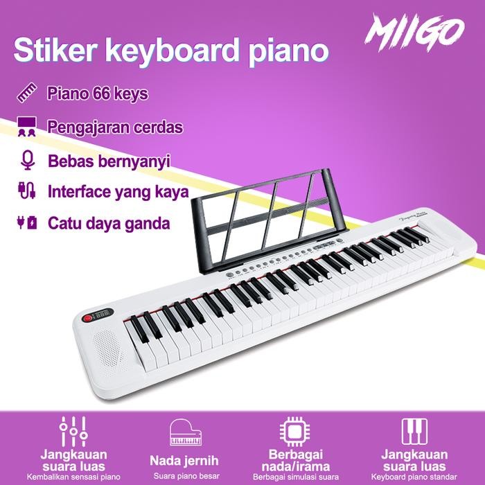Miigo- Piano Elektronik 61-Key/Piano Elektronik Portabel Rumahan