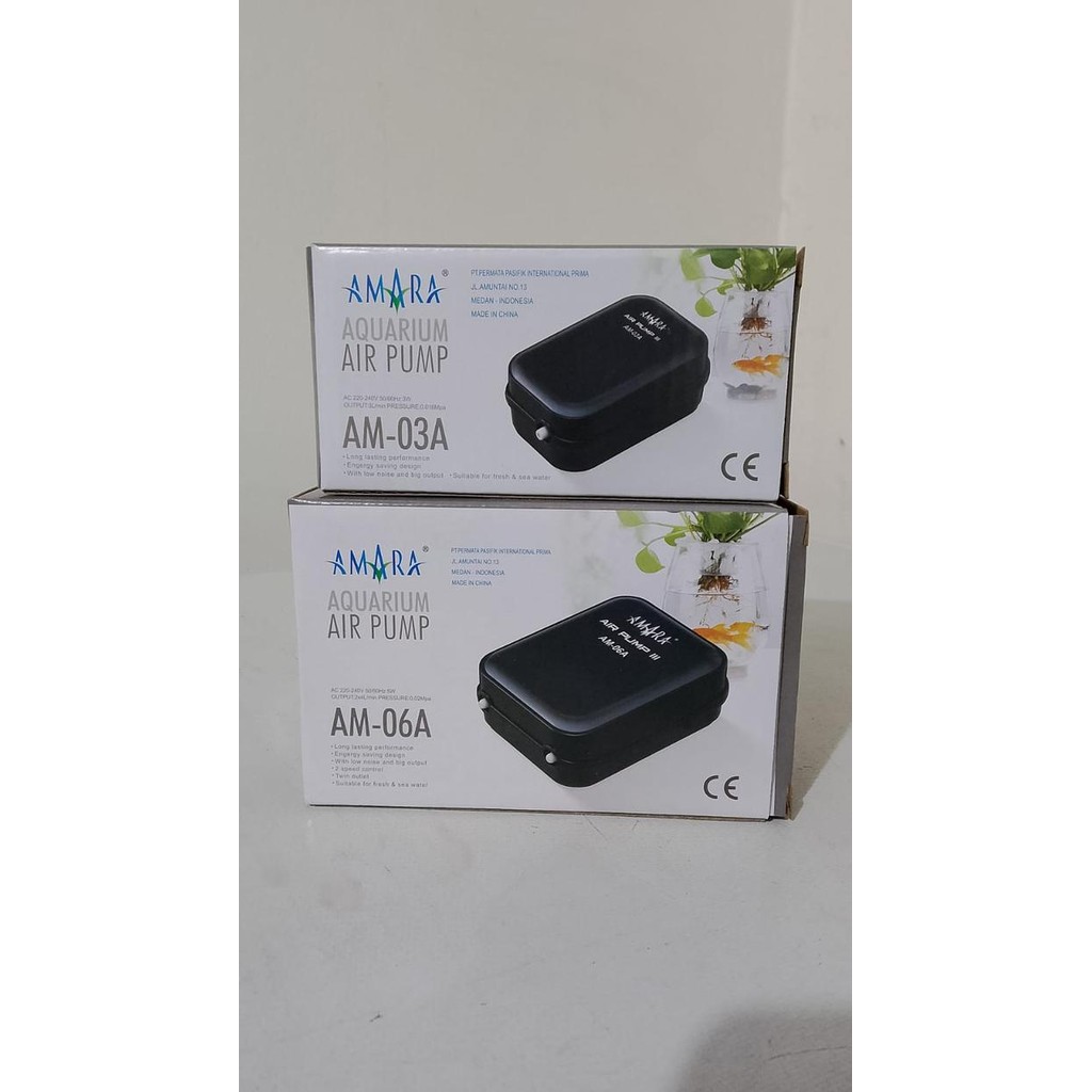 Aerator Amara Am 03A & 06A Pompa Udara 1 Lubang & 2 Lubang
