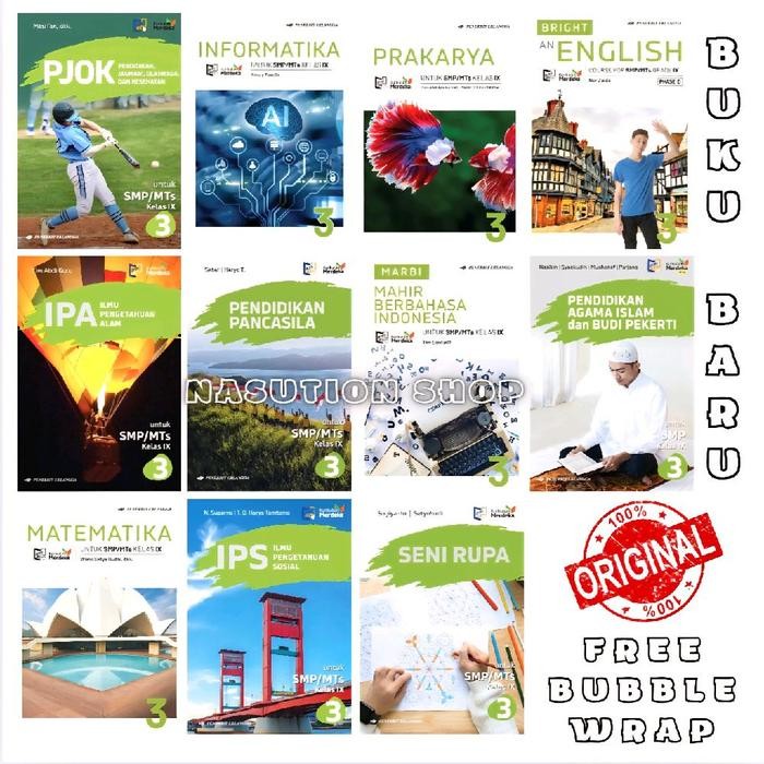

Ready Buku Kelas 3 / 9 IX SMP/MTs Erlangga Kurikulum Merdeka ORI Kurmer
