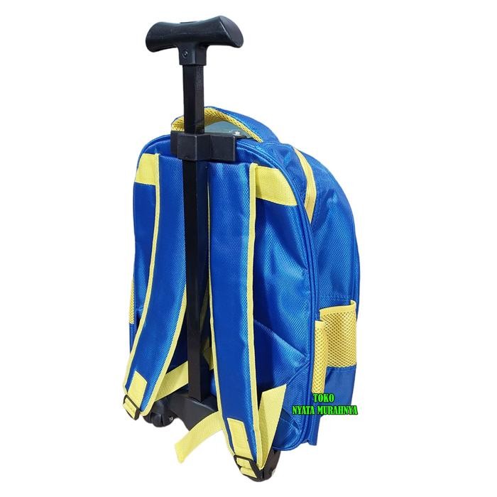 BARU.. TAS TROLI TROLLEY DORONG KARAKTER ANAK SEKOLAH TK SD TEMA DINOSAURUS