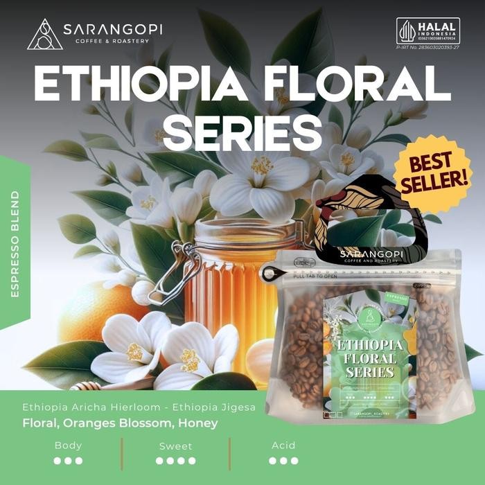 

ETHIOPIA FLORAL SERIES BLEND SARANGOPI ROASTERY - ESPRESSO BLEND