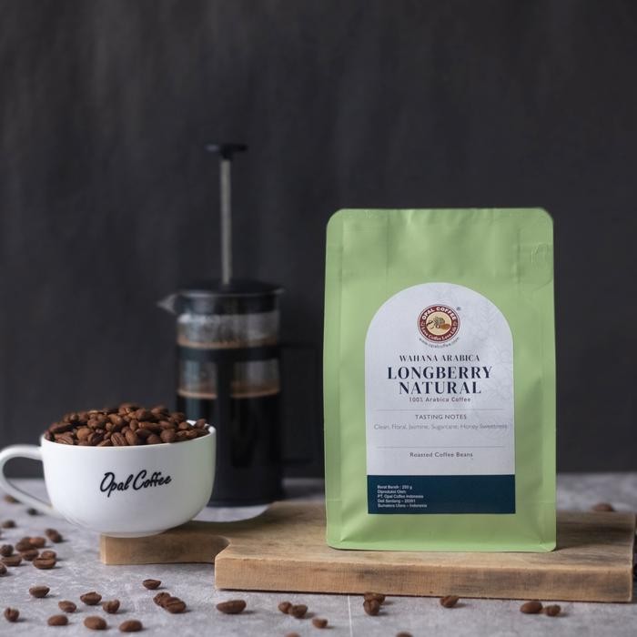 

OPAL COFFEE - LONGBERRY NATURAL ARABICA ROASTED BEANS 250G