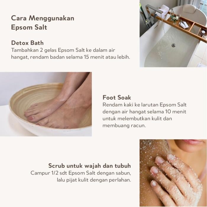 

EPSOM SALT FOOD GRADE I BATH I SPA I SOAK I SCRUB - ORGANIC SUPPLY CO