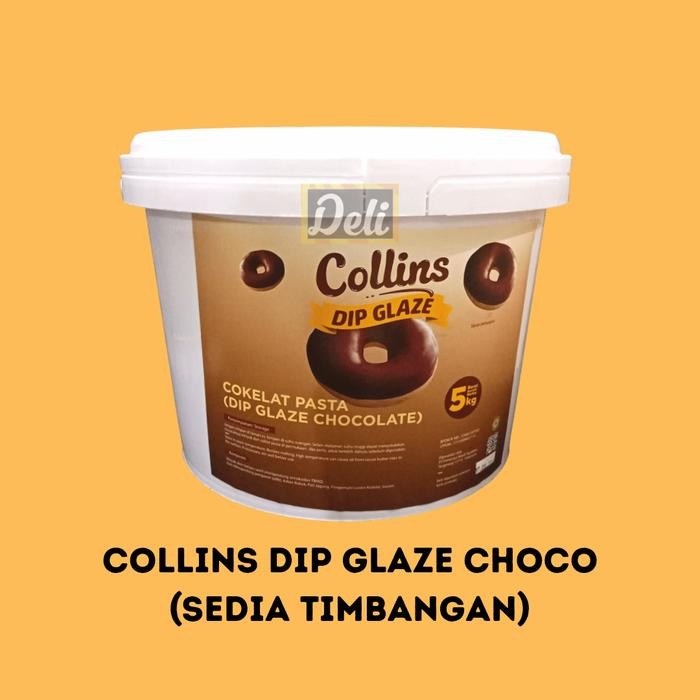 

FREShBgt- COLLINS Dip Glaze Choco Repack 500gr / Glaze Collins Choco/Coklat