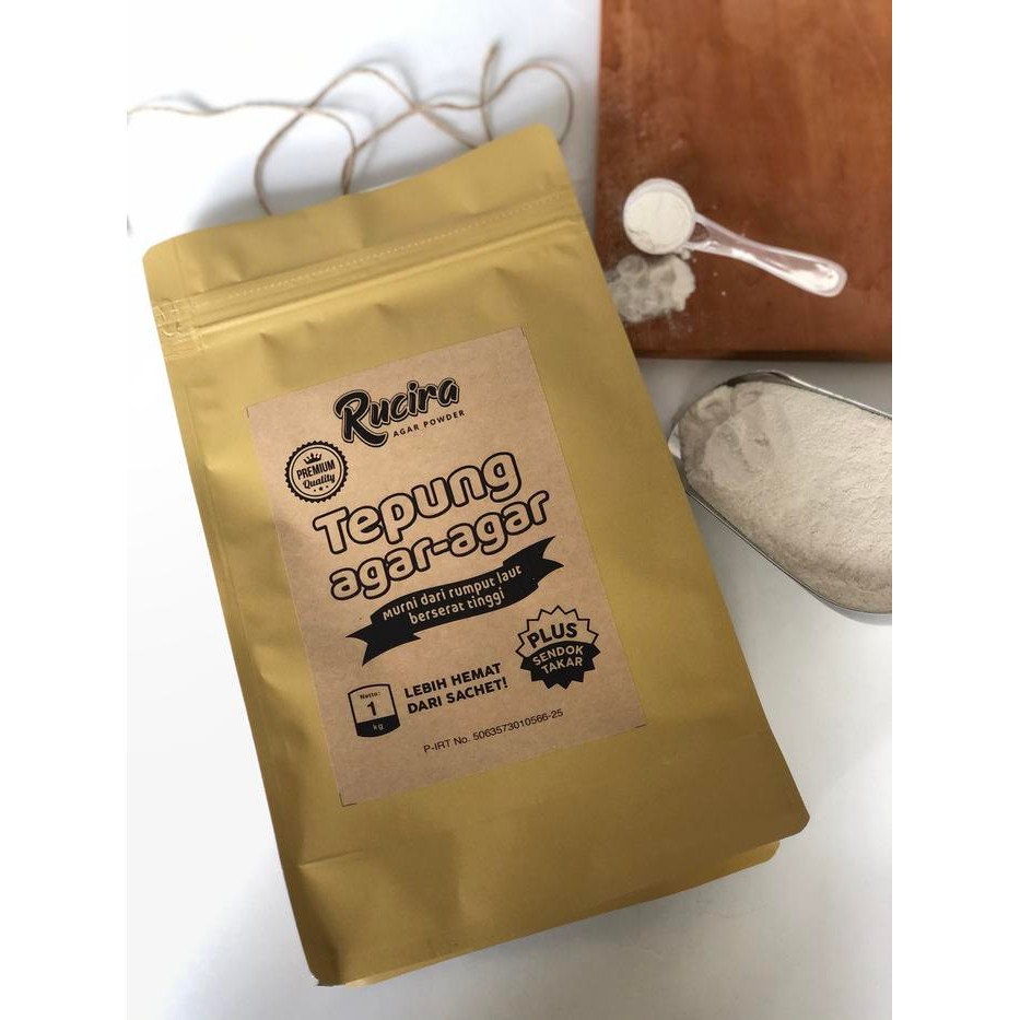 

FREShBgt- RULAKU TEPUNG AGAR AGAR MURNI - 1 kilogram