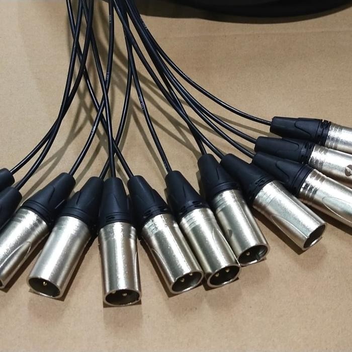 Kabel Snake Isi 12 Komplit + Box Snake Krezt Dan Conektornya 2 Meter