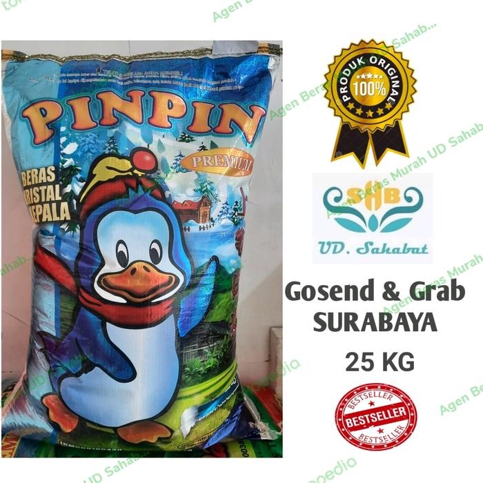 

FREShBgt- beras pinpin 25 kg beras premium kristal