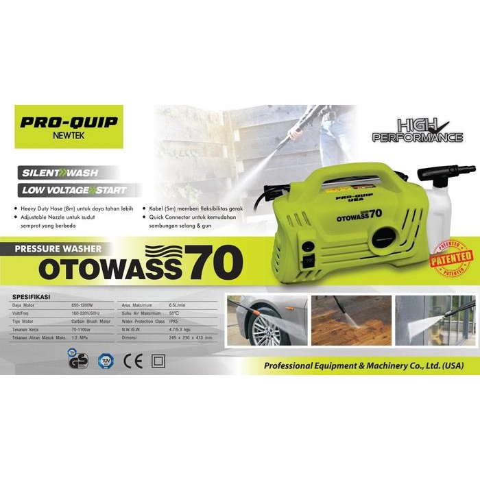 Jet Cleaner Proquip Ottowash 70