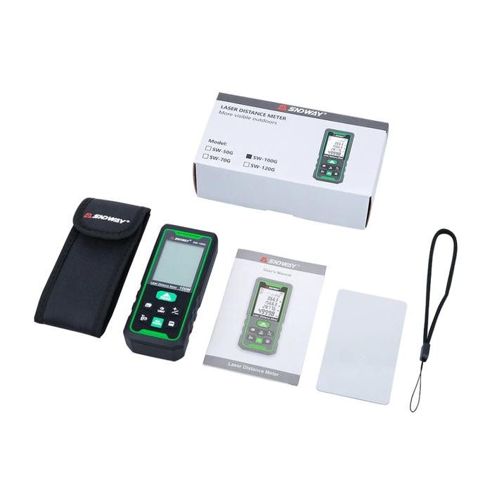 

SNDWAY Meteran Digital Green Laser 50/70/100/150 Meter SW-50G/70G/80GQ/100GT/150GS/150GQ Laser Hijau