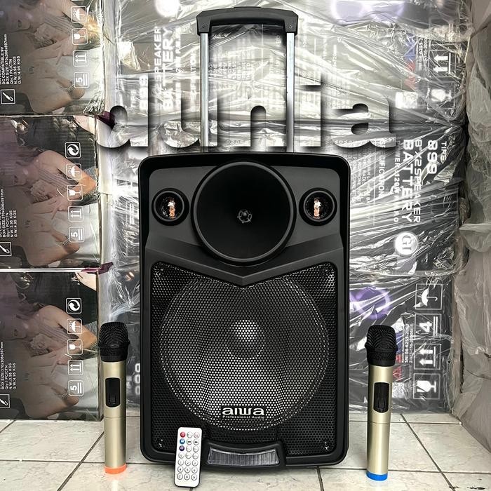 Murah Speaker Portable Aiwa Wireless Meeting Audio Aiwa 238 O Original 12 In