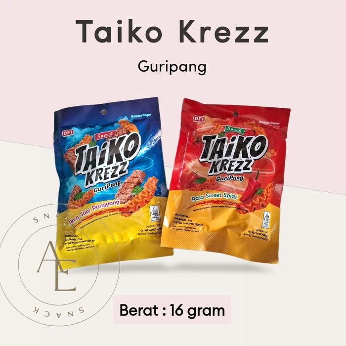 

Taiko Krezz Guripang kemasan mini 16gram x 10 pc