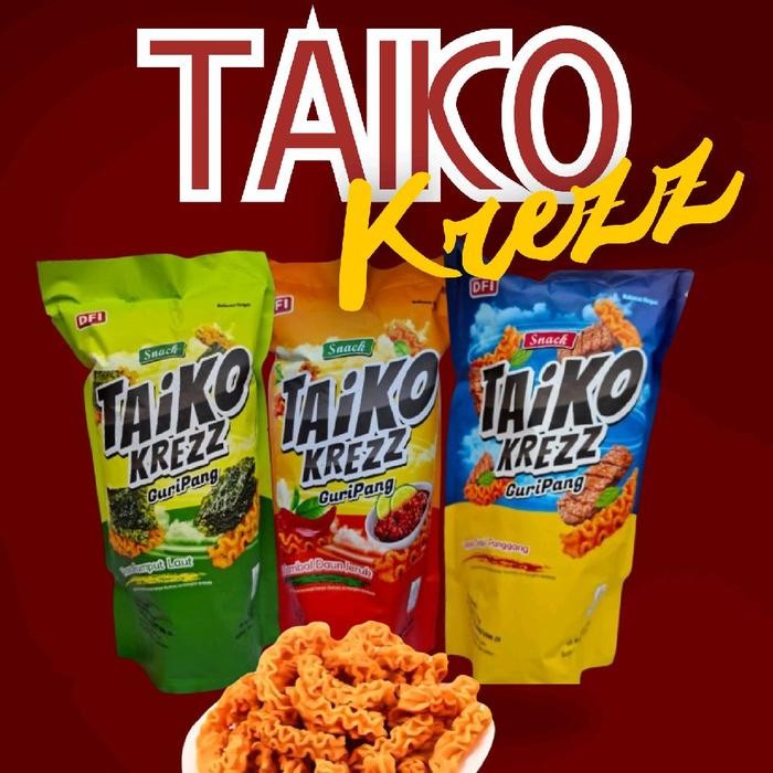 

TAIKO KREZZ snack guripang bervarian rasa Pedas rumput laut sapi panggang