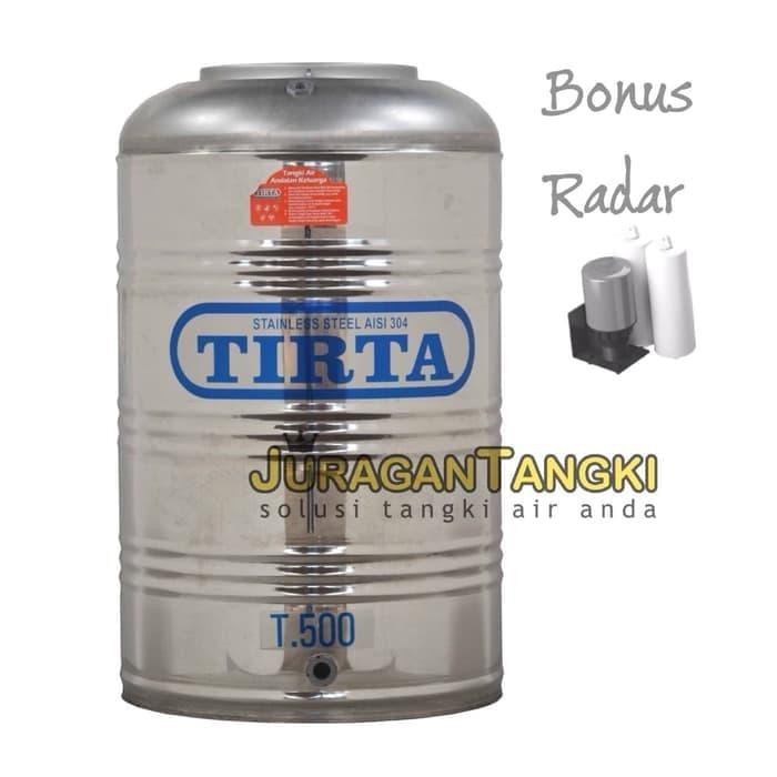 Terlaris Tangki Air Stainless Tirta T 500 Tk - Tandon - Toren Air Tangki Air