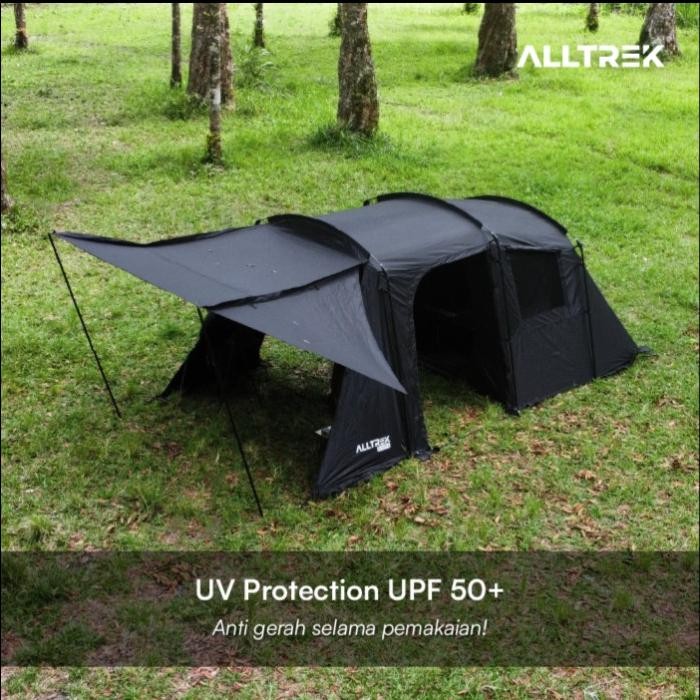 ALLTREK Tenda Camping ECLIPTA BLACK 4P Double Layer Waterproof Tent