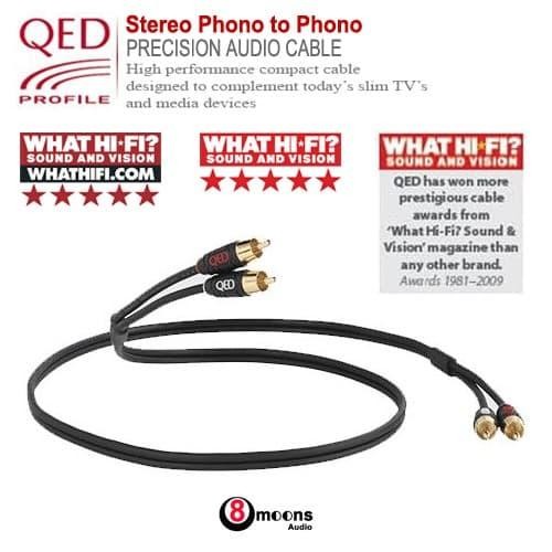 Qed File Stereo Phono To Phono Interconnect Kabel [1 M]