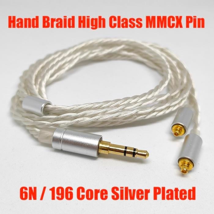 High End Preum Custom Hand Id Mmcx Pin Cable 6N Silver Plated