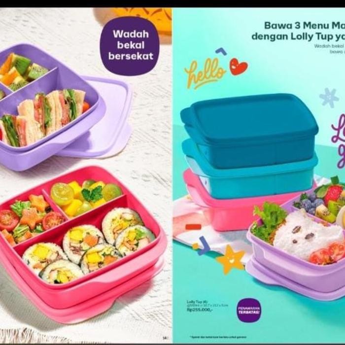 Tupperware Kotak makan lolly tup (4pcs)