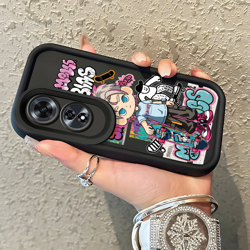 Casing Hp Untuk OPPO A60 Case Kesing HP Casing Anime anak laki-laki sampul pelindung silikon Softcas