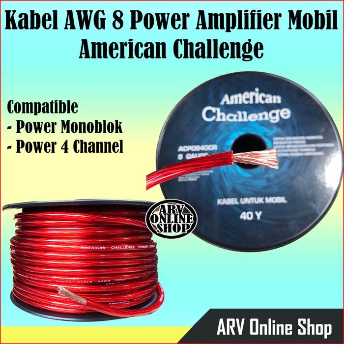 Paling Murah Kabel Power Amplifier Mobil Awg 8 Hight Quality Serabut Tebal Instalasi Sound System