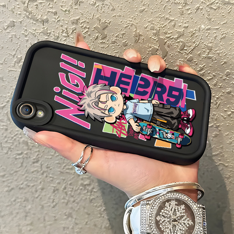 Casing Hp OPPO A37 A37F Case Casing grafiti anak laki-laki Softcase pelindung silikon Kesing HP luna