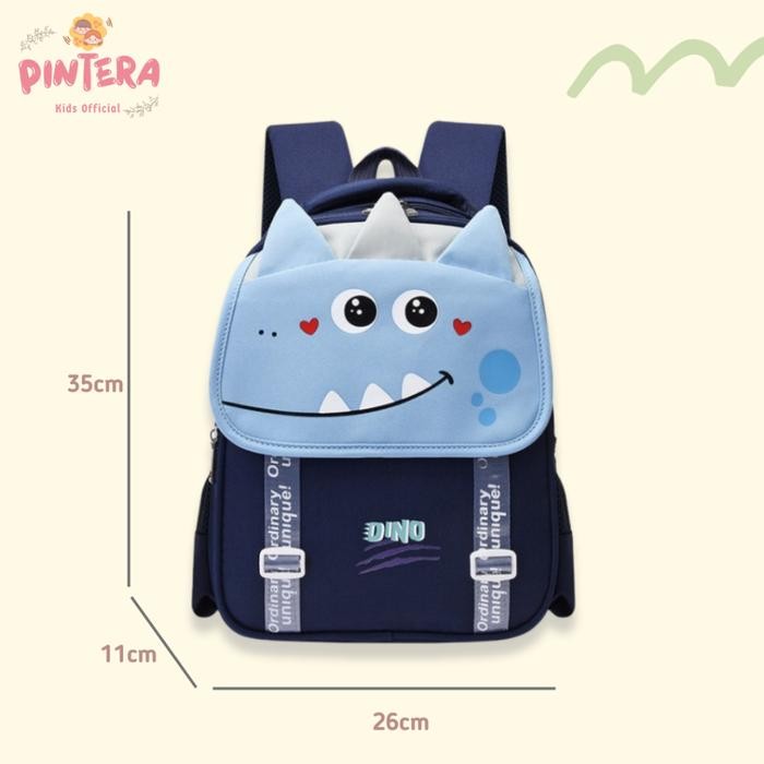 

Pintera Tas Sekolah Anak Laki Laki PAUD TK Ransel Fashion Dinosaurus Zupa