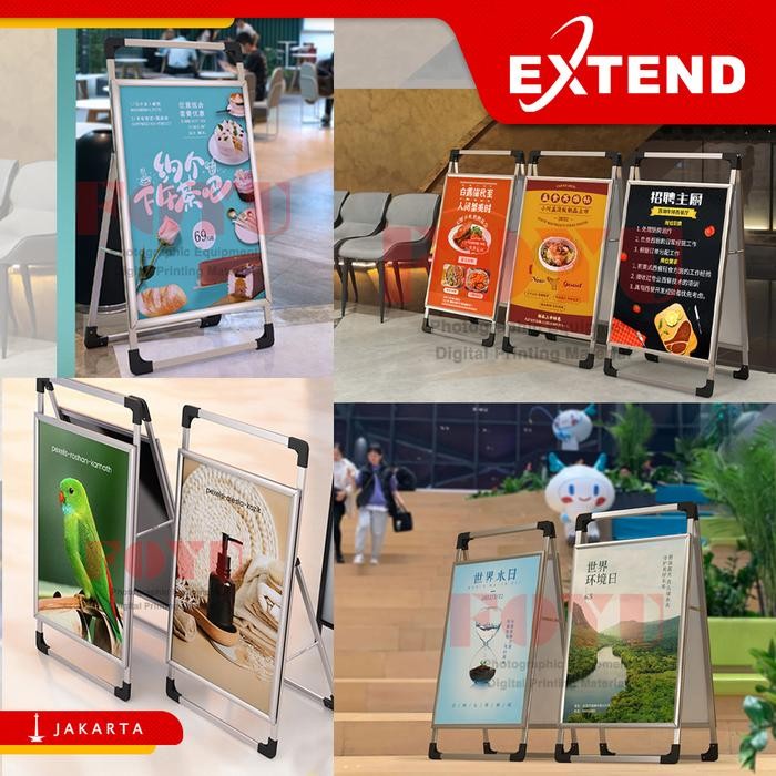 

Stand Display Poster Pavement A Sign Board Satu Dua Sisi Extend AS-69