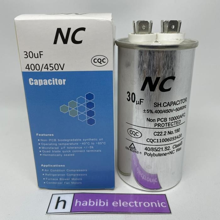 Murah.. Kapasitor Ac 30 Uf 1 Pk Panasonic Sharp Daikin Dll Nc Terjamin Origina