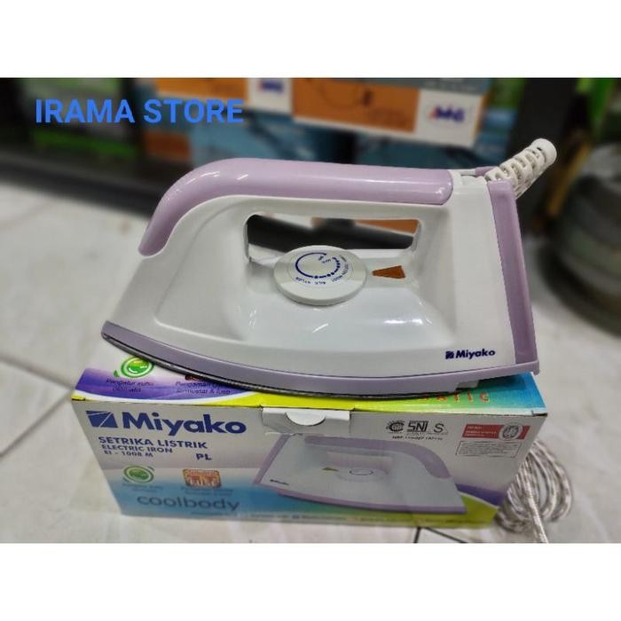 [Allthebest] Miyako Setrika EI 1008 M Ungu/ Biru/Putih Gosokan Baju Miyako Electric Iron Miyako