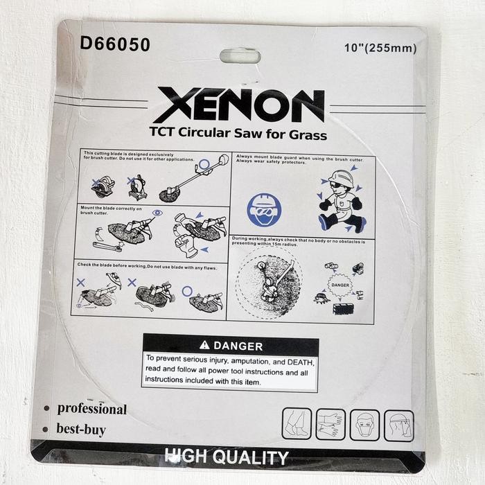 Xenon Tct Circular Saw Pisau Mata Potong Rumput Bulat 10Inchx40T