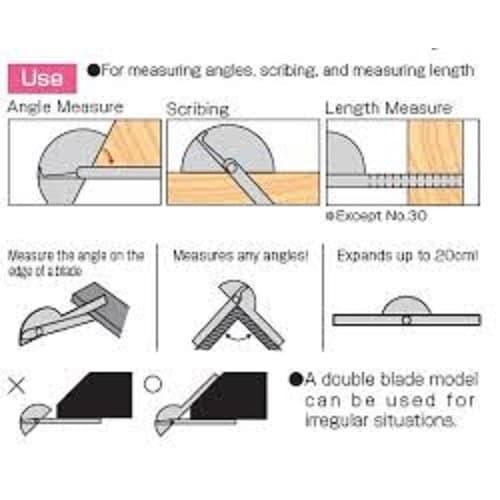 

Shinwa Protractor 62480 No.19 (198 X 14 X 1.2 Mm ) / Shinwa 62480
