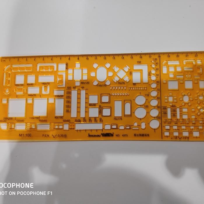 

JSH penggaris/mal furniture/interior template (4373) 1:100 & 1:200