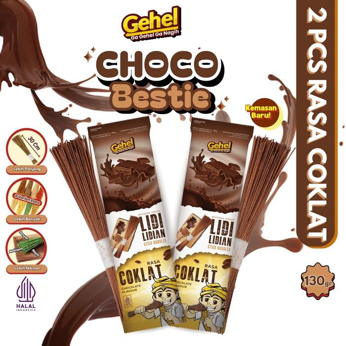 

laura.mart1 GEHEL [CHOCO BESTIE] Lidi Panjang 30cm - 2 pcs varian rasa coklat