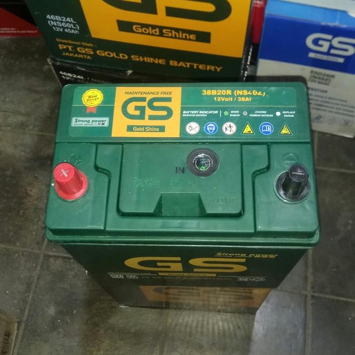 Aki Accu Gs Mf Kering Gold Shine Ns40Z 38Ah (38Amper)