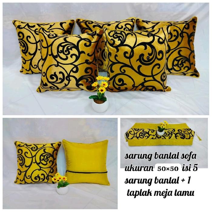 sarung bantal sofa 50x50/sarung bantal sofa set