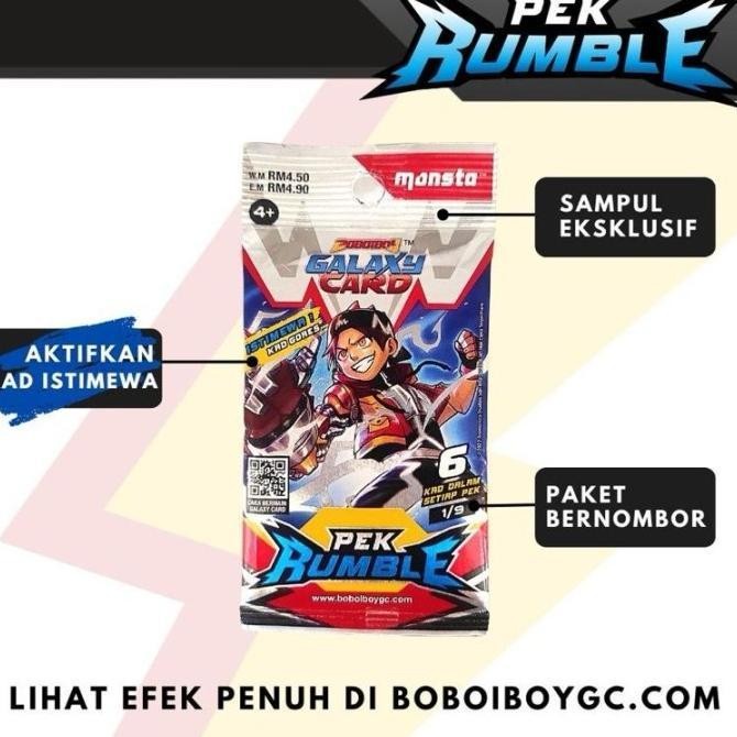 Pek Rumble - BoBoiBoy Galaxy Card : Pek Rumble Kad Trading Card TCG 5 Normal Cards + 1 Special Cards
