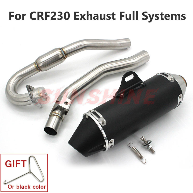 Real Picture For HONDA CRF230 CRF230F CRF150F Motorcross Exhaust Full Systems Motorcycle Muffler