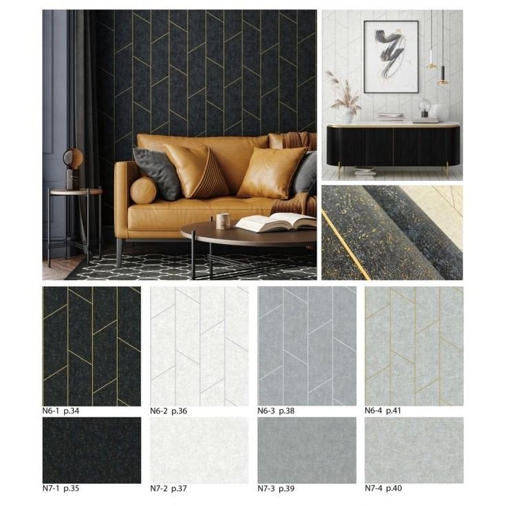 WALLPAPER DINDING MURAH RUANG TAMU MINIMALIS TERBARU VINYL