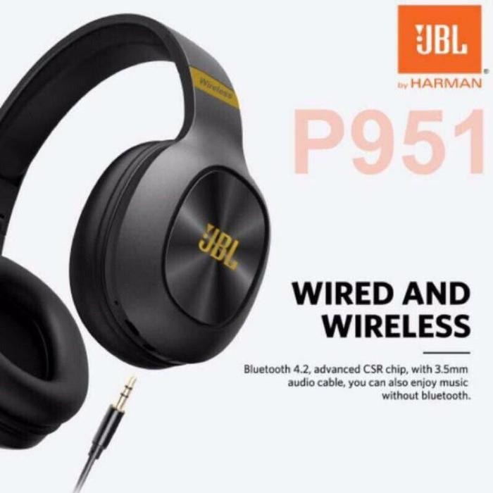 (Allthebest) Headphone Bluetooth P951 Bando BT Wireless Headset AD2P Superbass