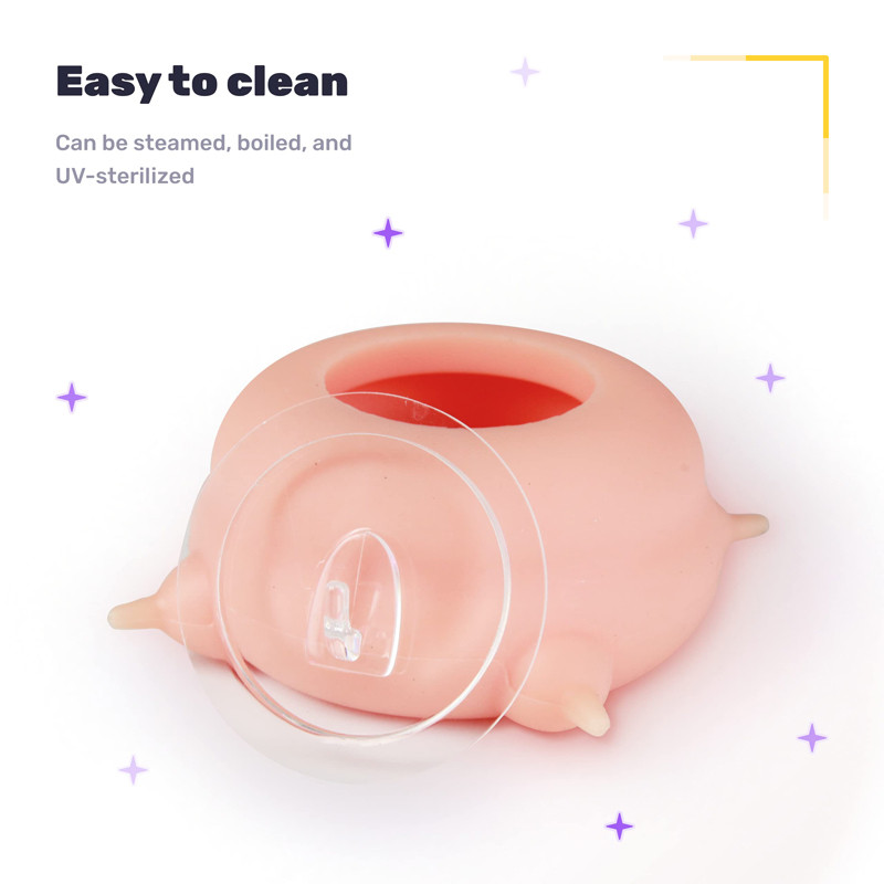 Benepaw Newborn Pet Milk Feeder For Multiple Puppies Kittens 4 Nipples Puppy Milk Feeding Bowl With