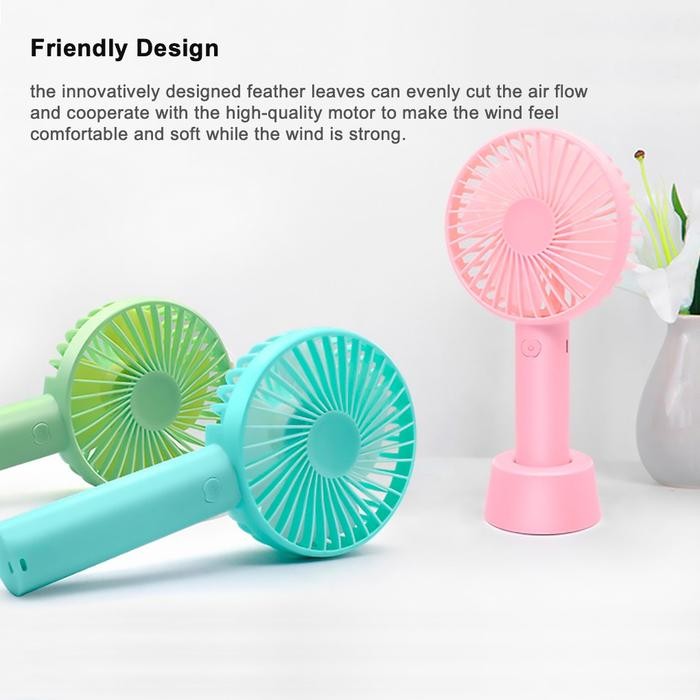 (Allthebest) INONE Kipas Mini Angin Portable USB Fan 3-Speed Adjustable Handheld