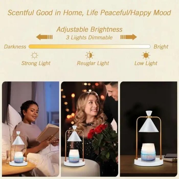 Lampu Lilin Vintage/ Candle warmer / lampu tidur / Lampu meja / Lampu lilin aromaterapi ( 2 lampu)