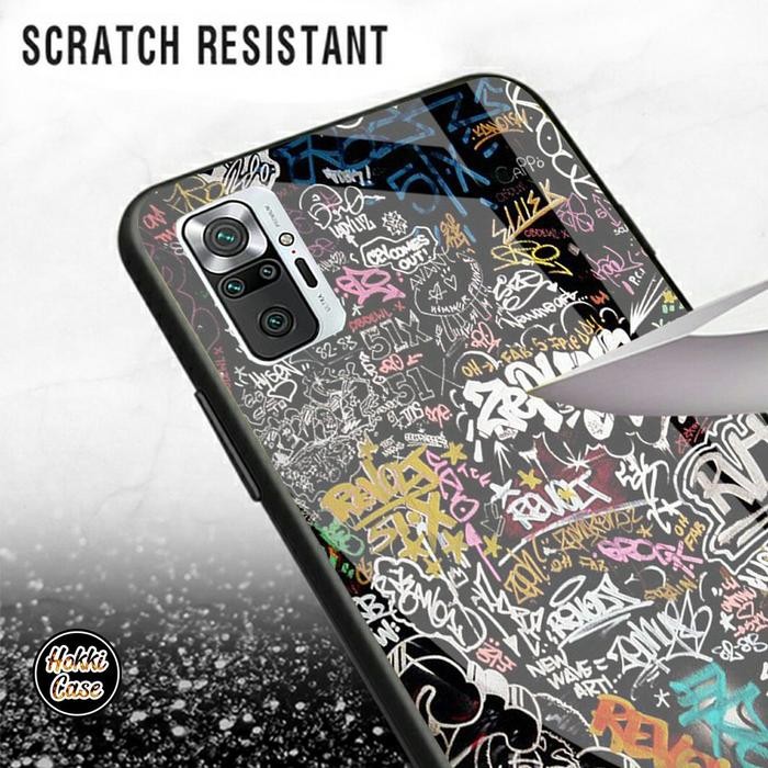 (Allthebest) Soft Case Glass Kaca XIAOMI REDMI NOTE 10 PRO TERBARU kesing kaca Case